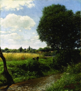 Szinyei Merse Pál (Szinyeújfalu, 1845 – Jernye, 1920) Patakpart, 1897, olaj, vászon, 90 × 80 cm, j.j.l.: Szinyei Merse P. 1897 Kovács Gábor Gyűjtemény, Budapest Fotó: © Kovács Gábor Gyűjtemény